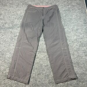 Isis Terra Pants Womens 10 Gray Nylon Straight Leg Outdoor Moisture Wicking